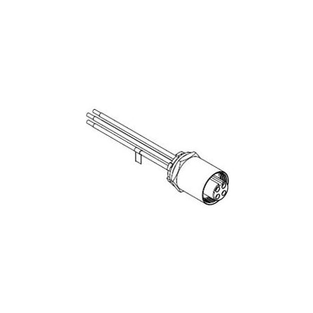 Woodhead Quick-Change Brad Power Receptacle, 4 Pole, Female, 3/4 Inch-14 Npt, 10/1 Awg CR4C00A30M005